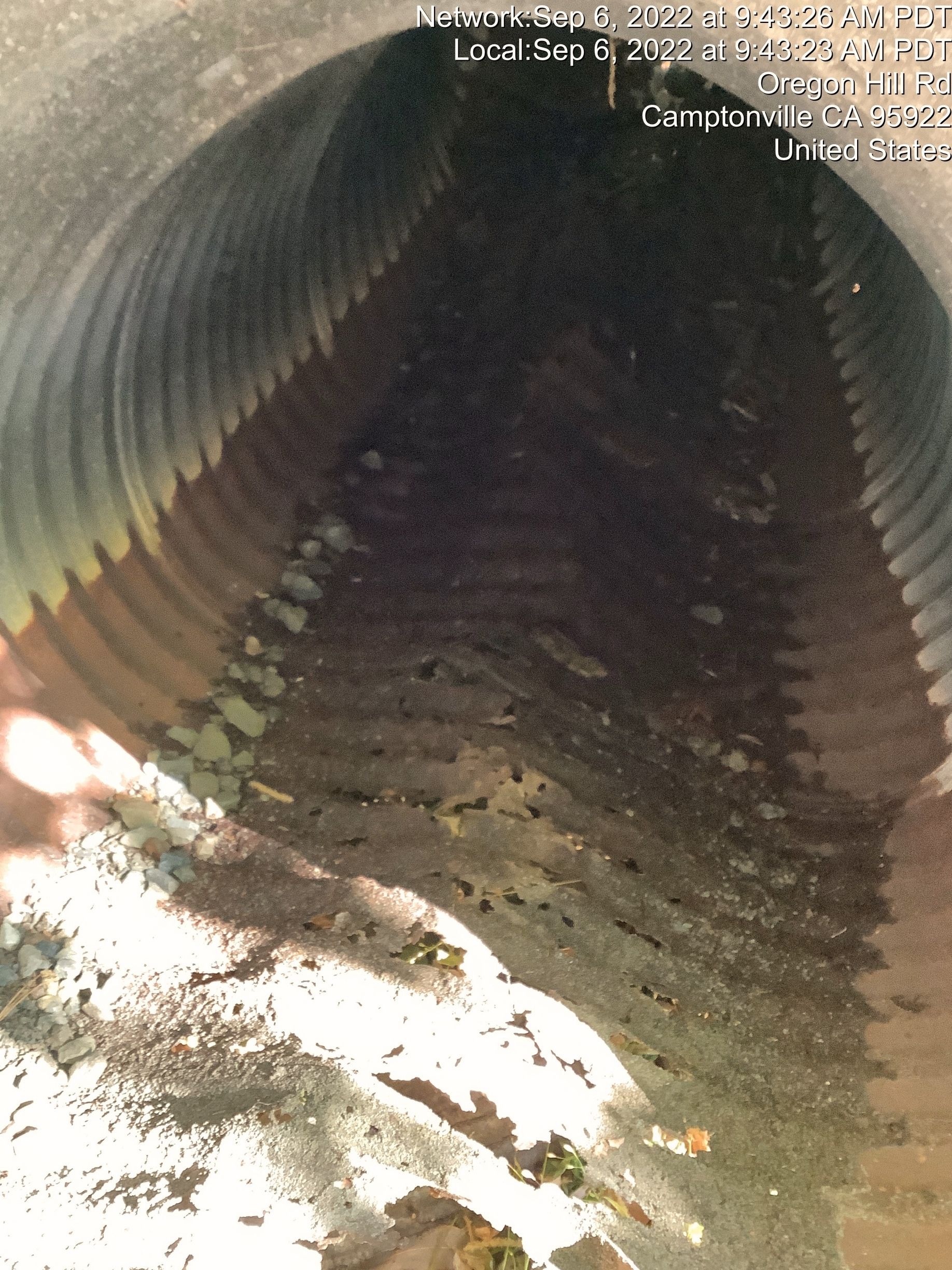 Culvert in Camptonville